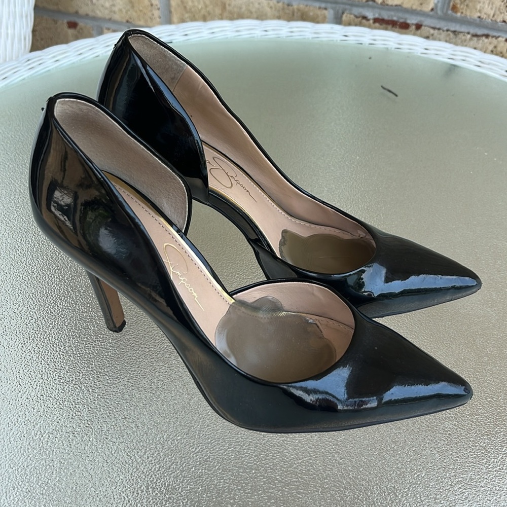 Jessica Simpson Black Stiletto Heels